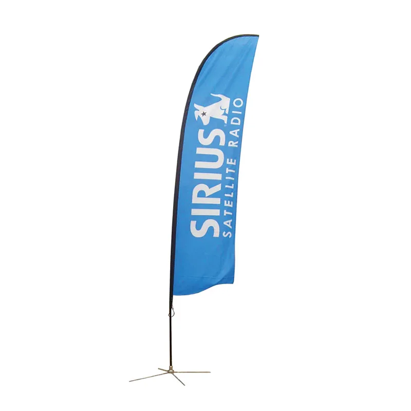 Outdoor Convenient promotional Coffee Advertising Custom Flying Banners bali bow sail swooper Feather Flag