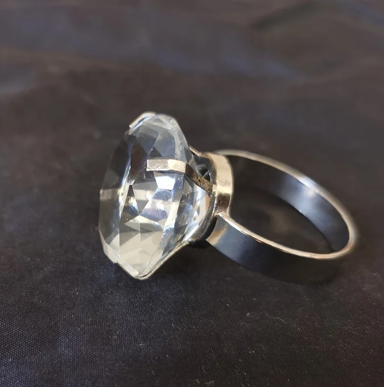 MH-9189 Хрустальное стекло ромбовидная Салфетка кольцо для свадебного украшения Хрустальное стеклянное кольцо для салфетки