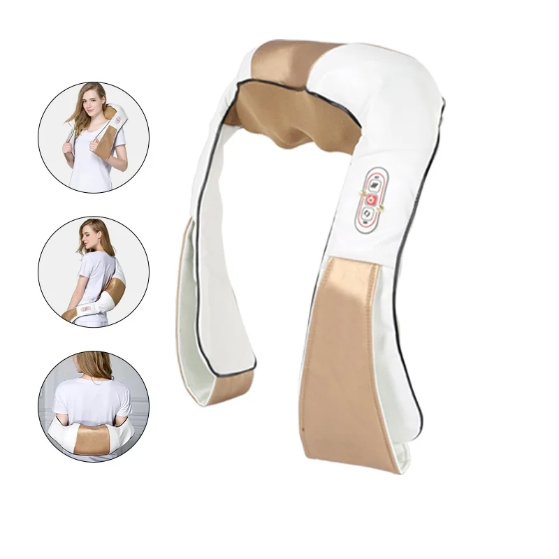 Новый дизайн, разминающий массажный пояс для всего тела, шиацу массажер для шеи и плеч с подогревом