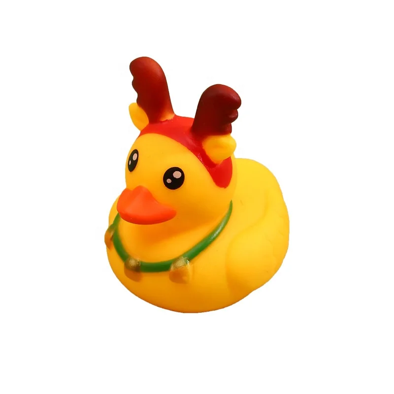 Christmas holiday yellow rubber ducks kids gift 2 inch small cute bath toy rubber ducks