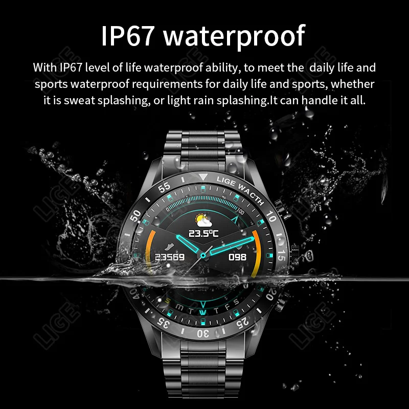 2022 New Smart Watch With Gift Box Men Full Touch Screen BT Call HD Music Playback Sports Fitness Watches For XIAOMI HUAWEI