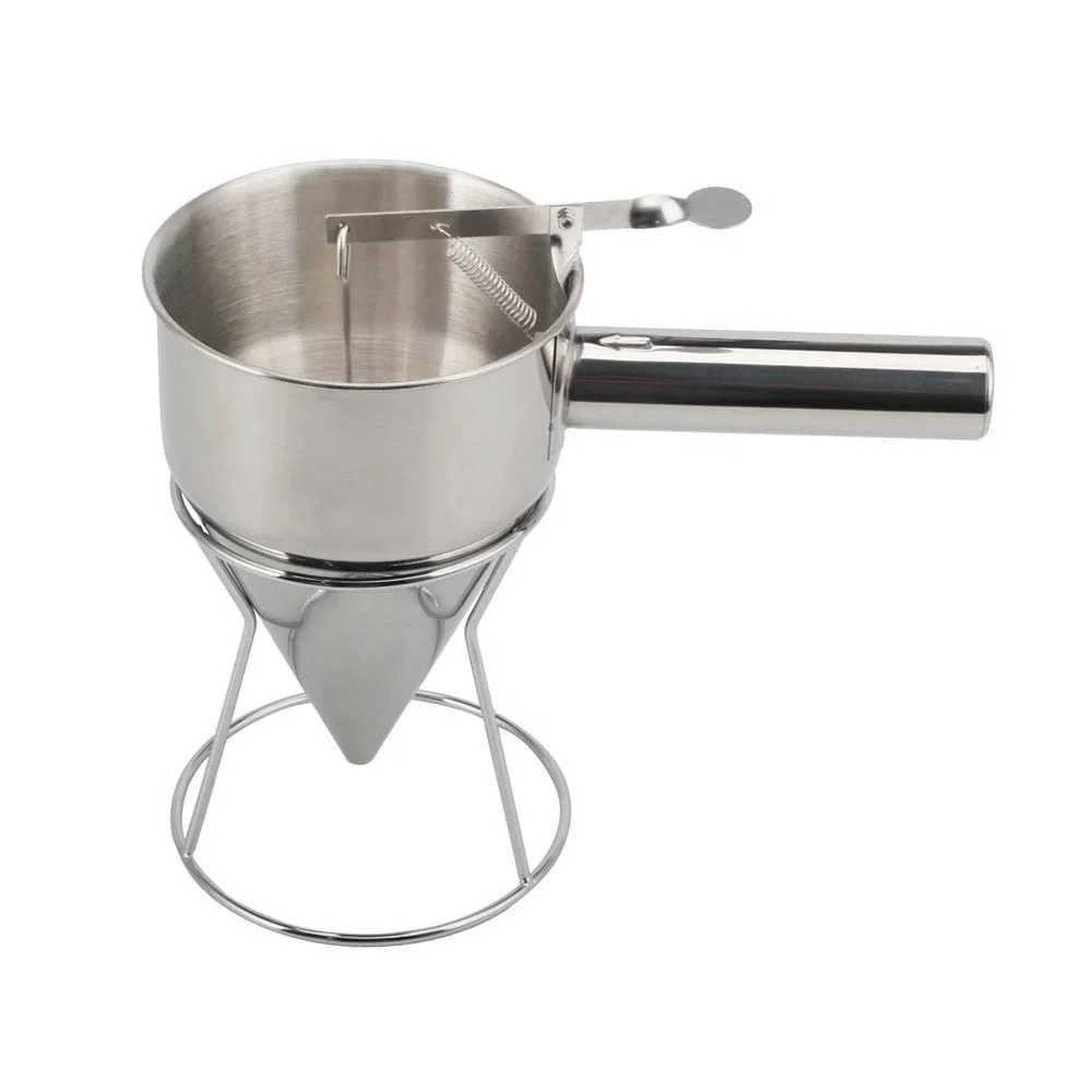 Stainless Steel Funnel With Rack, Chocolate Sauce Separator