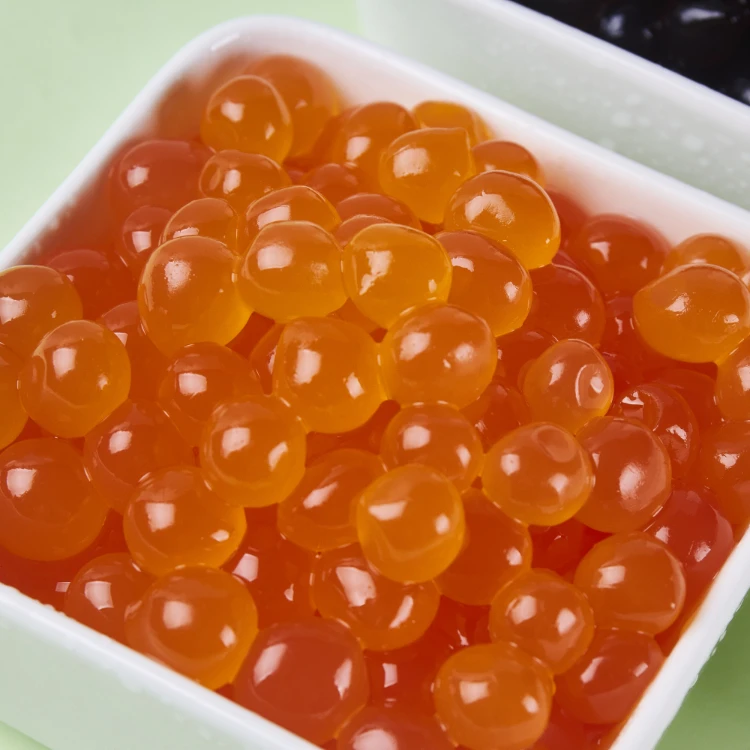 
Hangfan Best Selling Juice Ball Orange Popping Boba Bubble Tea Ingredients 