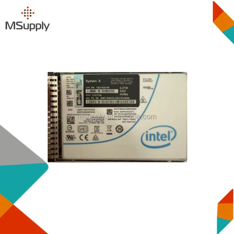 01GT793 7SD7A05766 3.2TB PCIe 3.0x4 NVMe SFF G3 Enterprise Mainstream Intel P4600 SSD