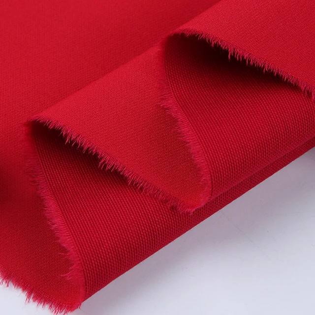 Wholesale Thickened Double layer Twill Knit Bottom Stretch Cotton Blend Nylon Fabric For Women Casual Pants