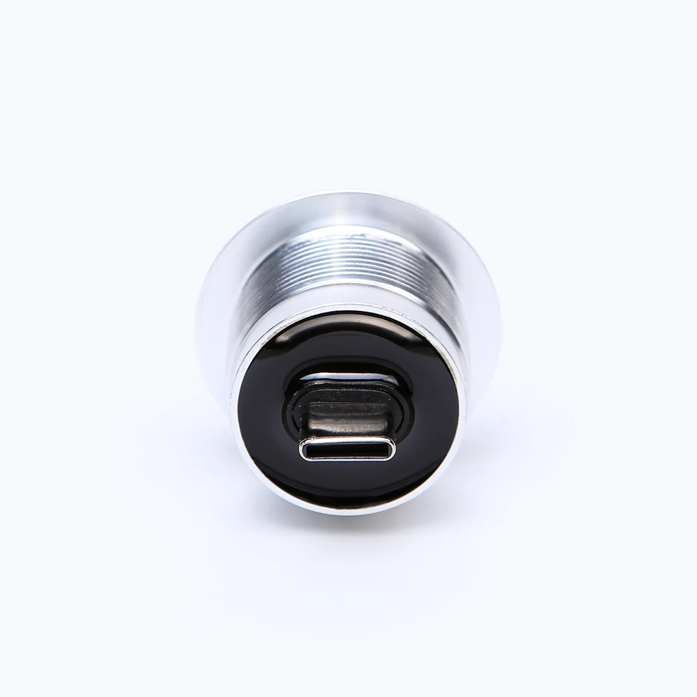 22 мм для крепления на панель круглое отверстие USB-C штепсельные розетки/типный коннектор USB C обоих концах подключения внешних