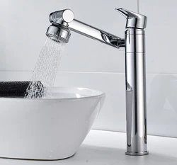 Swivel Bathroom Sink Faucet Mixer Deck Mounted Splash Proof Water Tap Black Fortune Cat Washing Face Basin Faucet