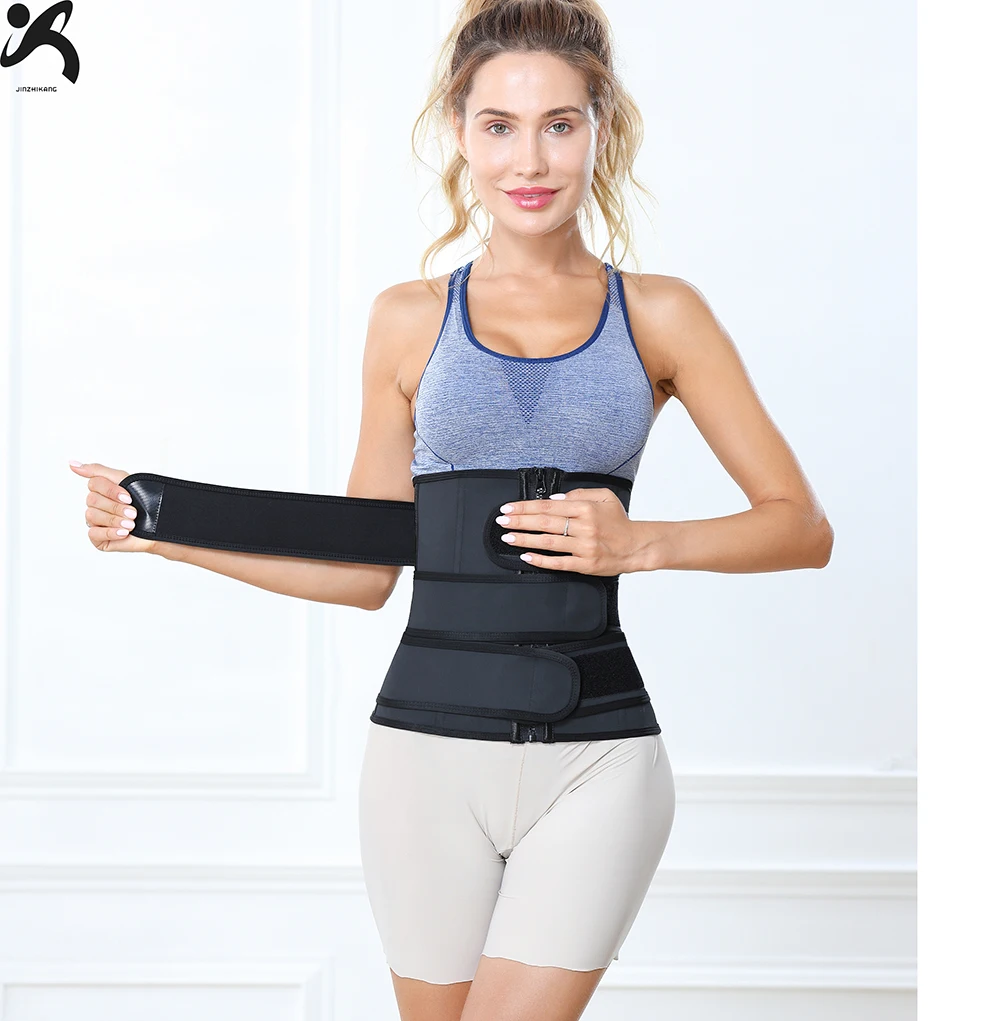 2021 waist trimmer sweat belt adjustable weight loss workout latex support for women slimming