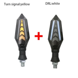 Motorcycle Mini indicators led turn signal flexible flowing front rear cold light for honda yamaha motorcycle part