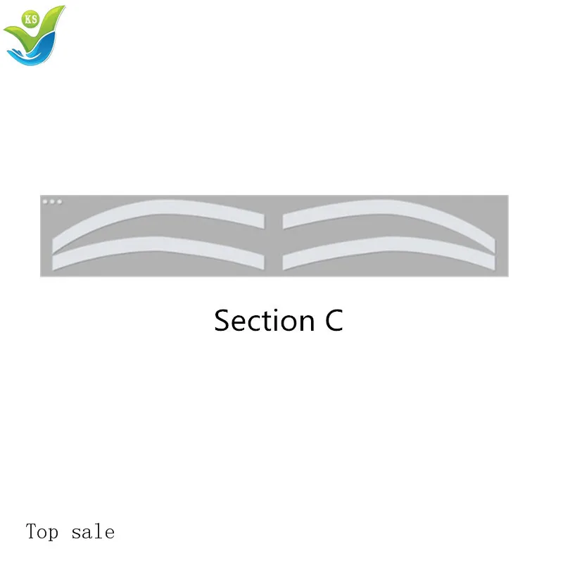 6 pairs Eyebrow Stencil Tattoo Makeup Microblading regle Measure Tattoo Ruler Eye Brow Stencil Eyebrow Line Ruler