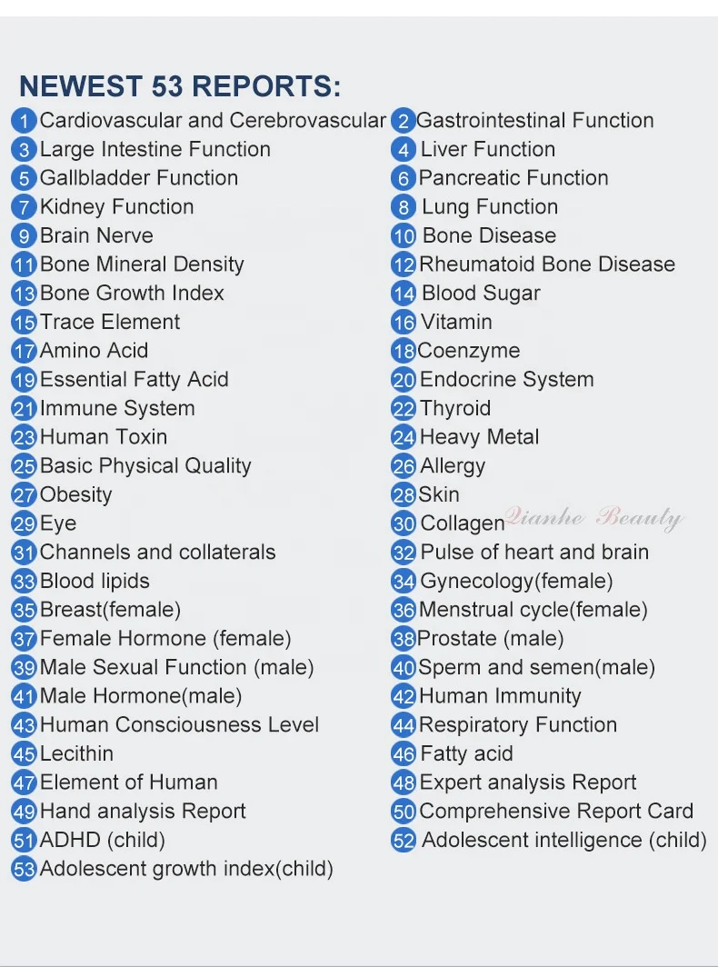 Hotsale 2023 version black Latest 6th generation quantum resonance magnetic analyser quantum body analyzer