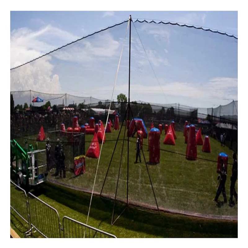 19 x 19mm hole for field Srtong Paintball Fields Barrier Fence HDPE black paintball net/paintball netting for safety