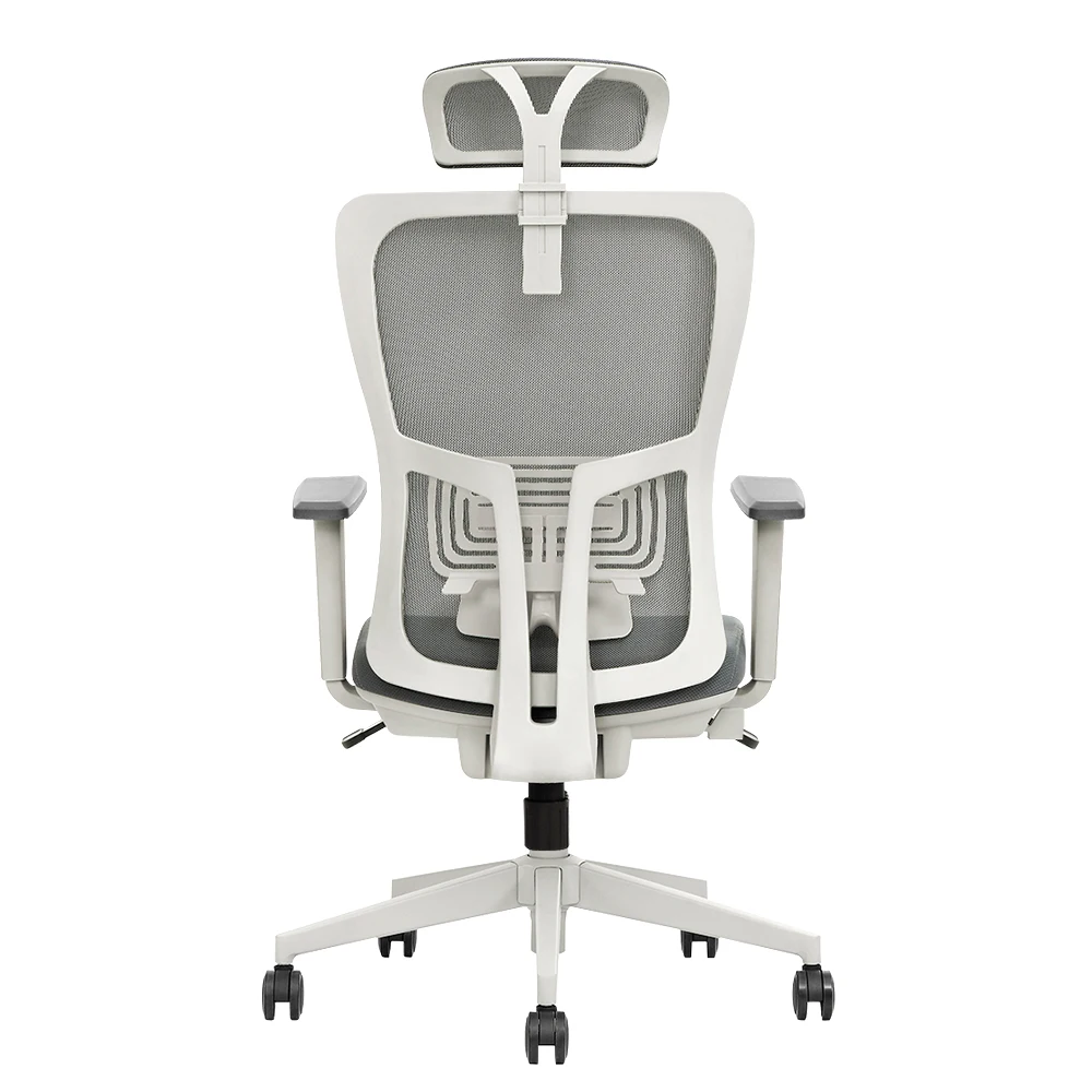 foshan Luxury white high back revolving modern executive mesh back fabric price swivel manager ergonomic office chair(new)