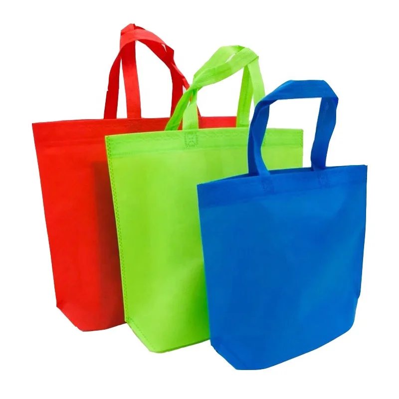 Customize Logo Stock Reusable Grocery Shopping Bag Eco-friendly Non-Woven Tote Bags