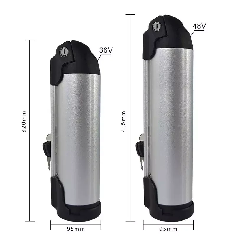 YB 250W 350W 500W Motor Water Bottle E-bike Battery 36V 12V 24V 10Ah 13Ah 20Ah Lithium ion Battery Packs for Electric Bicycle