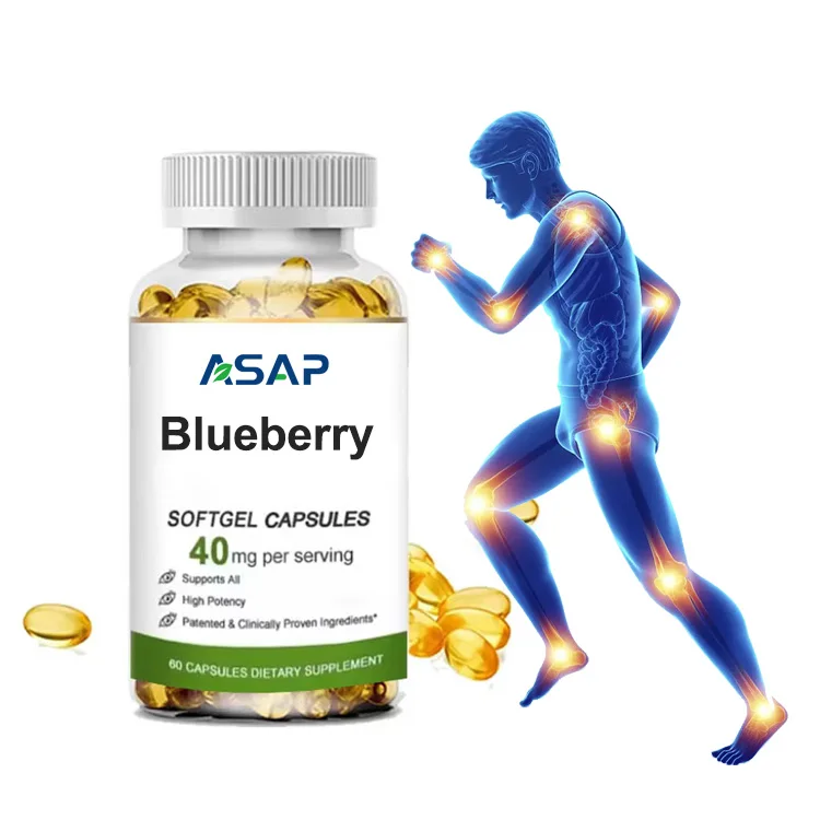 Blueberry Softgel Capsule Supplement Antioxidant Blueberry Extract Blueberry Softgel