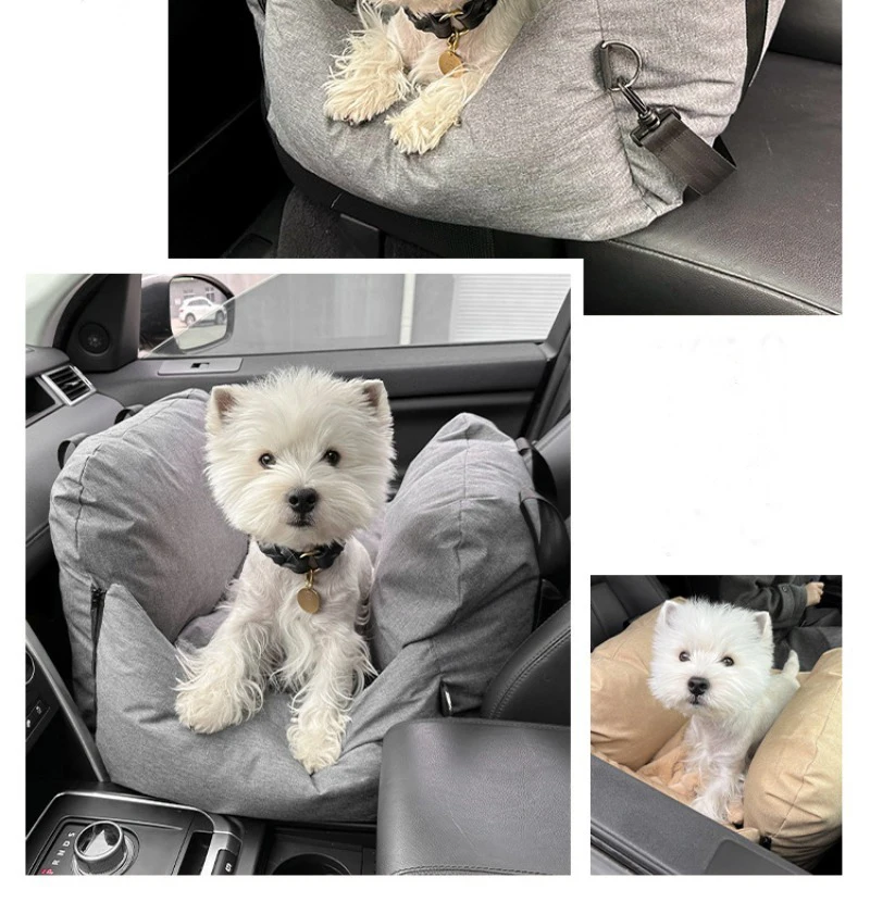 2024 Waterproof Dog Car Seat Bed Soft Luxury Dog Beds Travel Pet Carrier Bag Pet Car Seat Custom LOGO Designer Dog Products