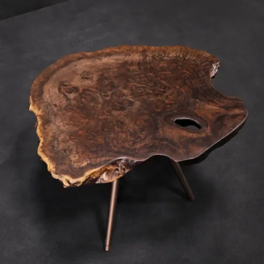 Walnut burl Live edge Solid wood  table for dinning table/coffee table