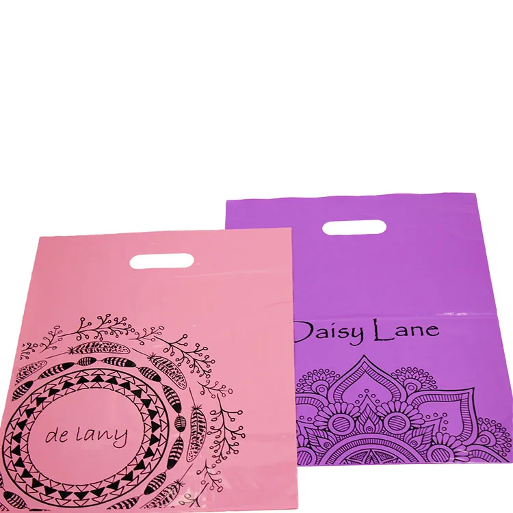 Custom printed eco friendly polythene oxo biodegradable hdpe ldpe plastic carry shopping bags