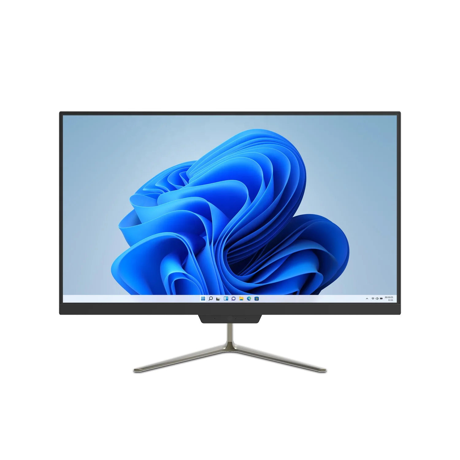 All In One PC 23.8Inch 1920x1080 FHD 4GB DDR4+64GB EMMC Gemini Lake N4120 Win11 Desktop Computer With 2MP Camera RJ45