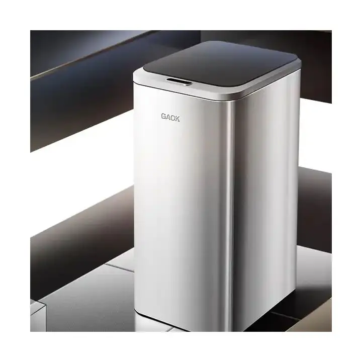 6/9/12L garbage bin for wholesales  vacuum formedstainless steel trash can made in China metal press type garbage can