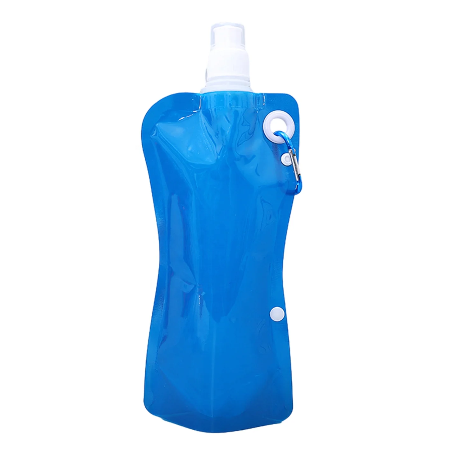 Foldable Water Bag Sports Mountaineering Drink Bag Plastic Transparent Water Bag Portable Collapsible Sports Water Bottle