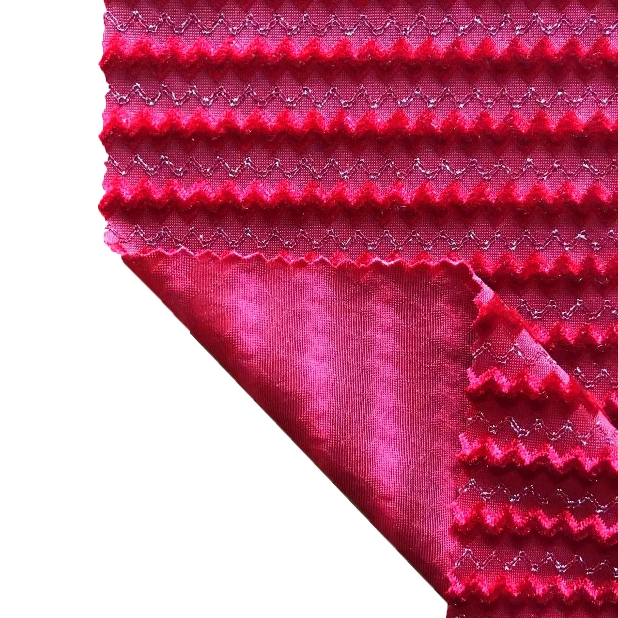 Новая волна бархатная 86% полиэстер 8% спандекс 6% Серебряная пряжа блестящая трикотажная металлическая ткань с люрексом для одежды