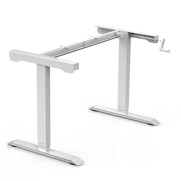 Adjustable desk manual crank legs hand crack standing crank desk standing desk table top not included