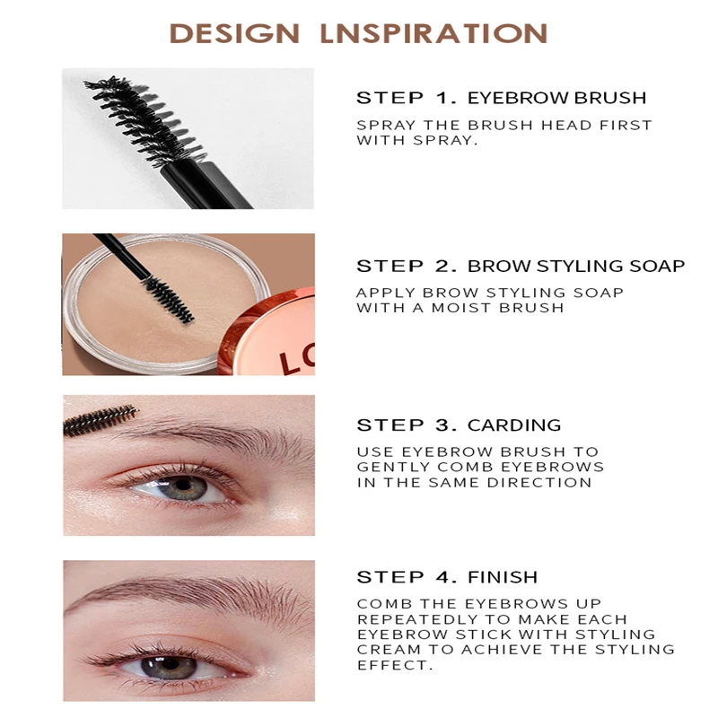 private label waterproof eyebrow strong hold vegan mascara liquid organic clear brow gel
