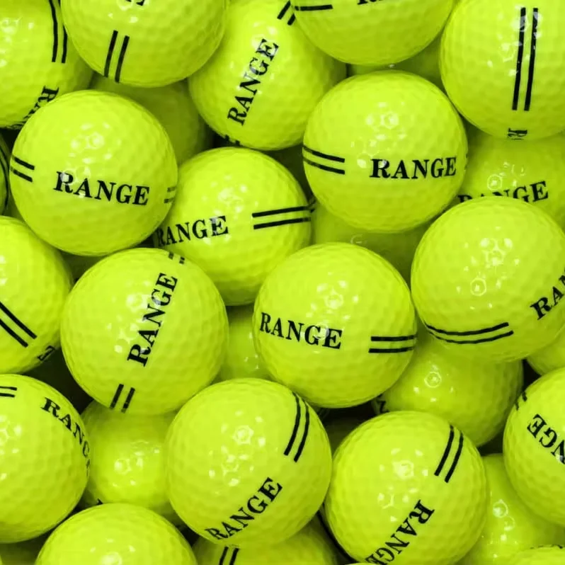 golf driving range balls blank cheap printing premium rubber training distance bulk golf ball