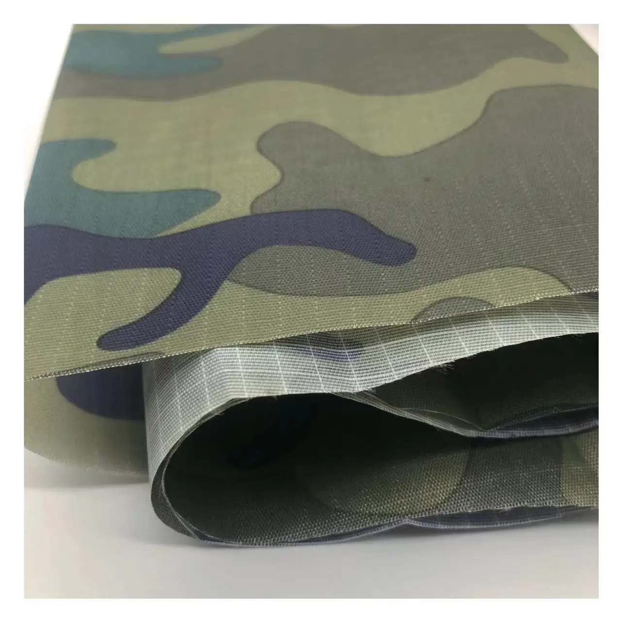 Manufacturing Of Oxford PU Fabric 210D Plaid Camouflage Fabric Printed Oxford Fabric