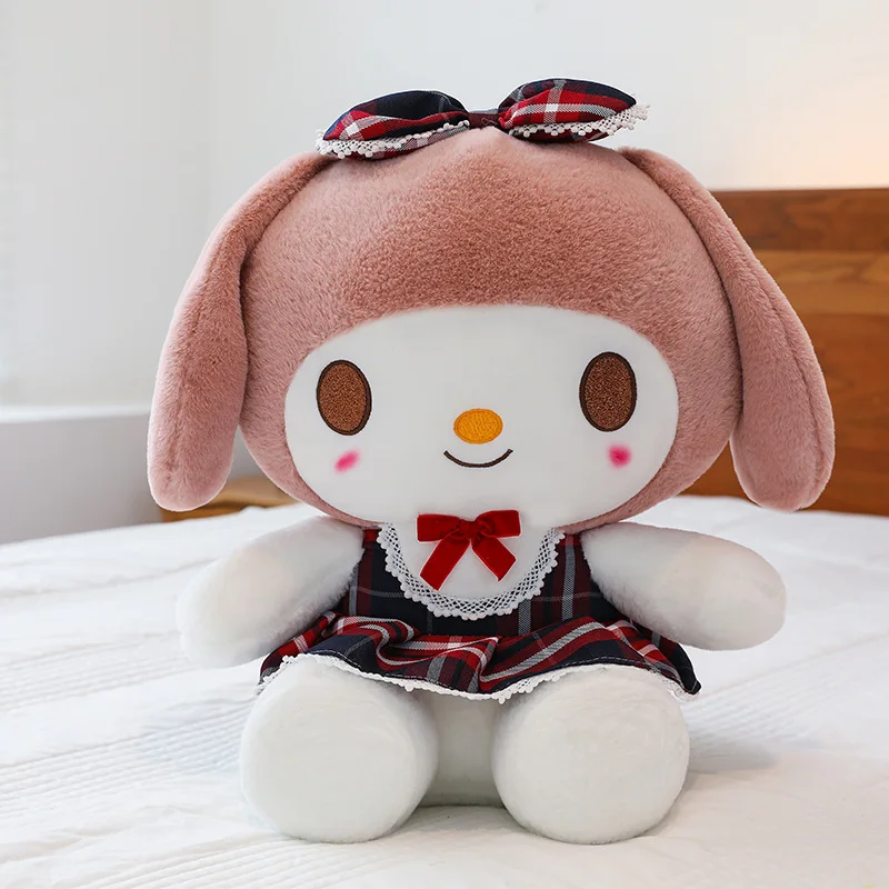 Лидер продаж Sanrioed Kuromi Melodi Hello Kt Cat плюшевая игрушка детский подарок на день рождения кукла подушка большого размера