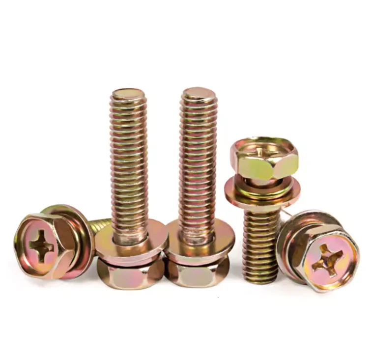 Bolt Assorted with Spring Lock Plain Washer Assemblies Screws Hex Head Bolt Assorted assembling bolt