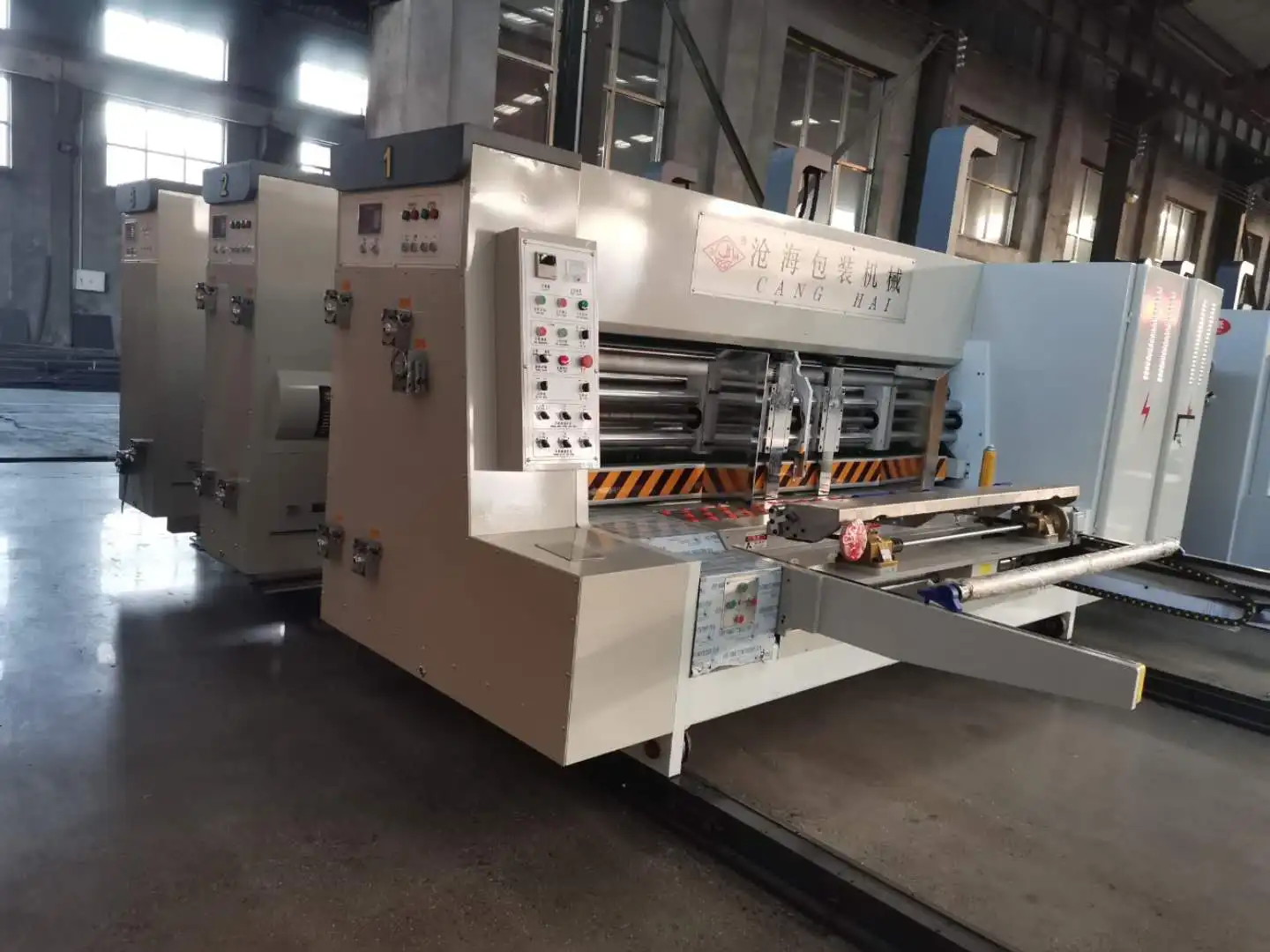 mini slotter machine carton printing slotting die-cutting machine and cardboard printing machine