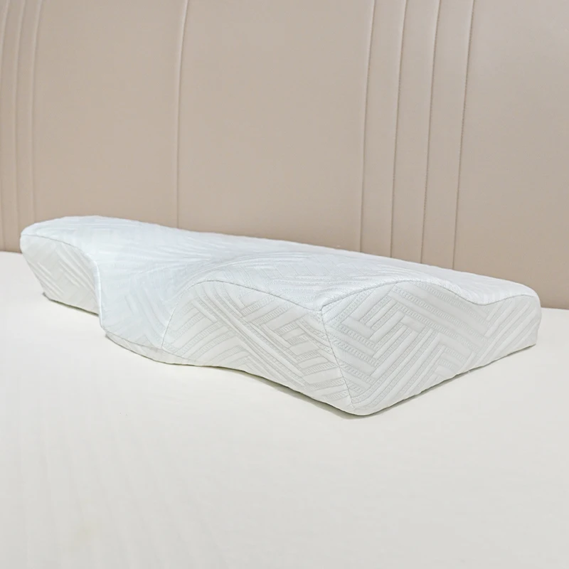 OEM ODM Bio-based Anti-bacterial Gel Pu Memory Foam Cervical Pillow with Customized Color Box