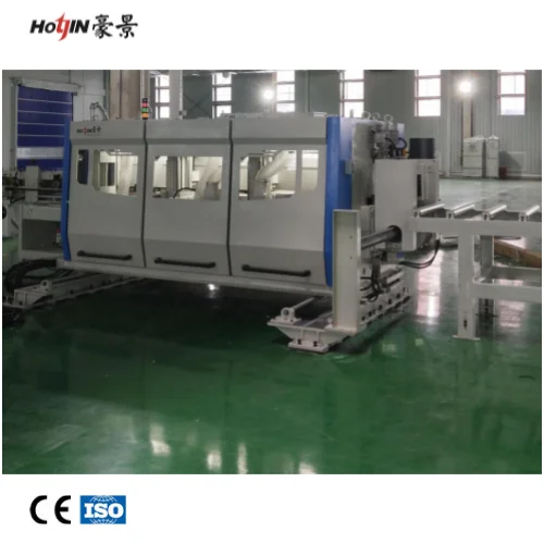Laminated floor board double-end miller tenoner line in building industry
