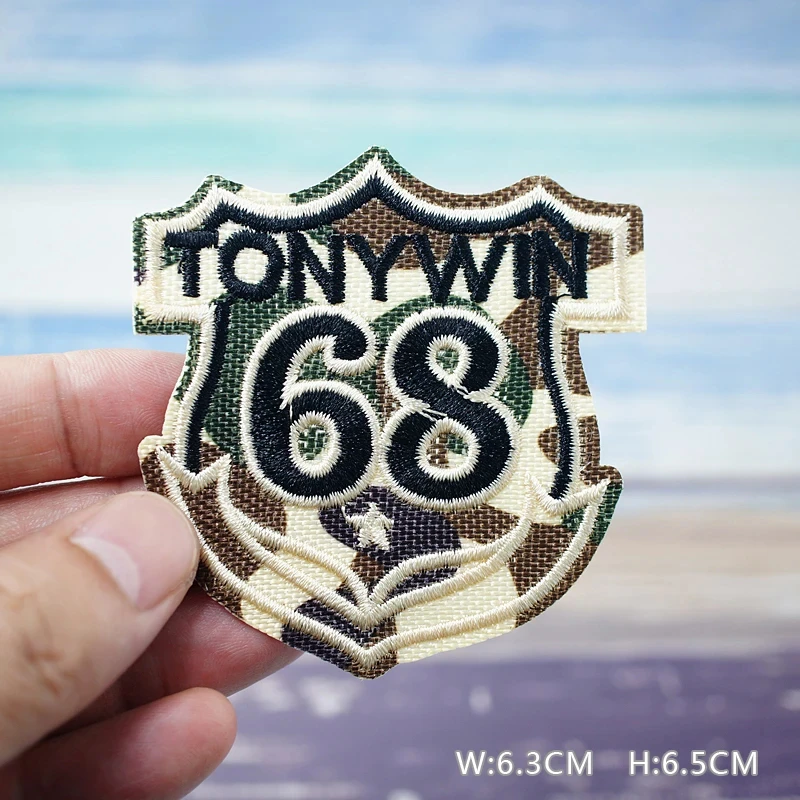 Customized Anchor Patches Embroidery For T-Shirt Iron On Appliques Clothes Jeans Stickers Badges Parche