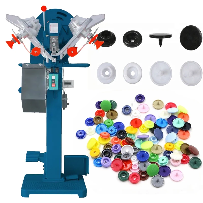 Fully Automatic Snap Fastening Machine Customized Metal Plastic Snap Button Attaching Button Machine For Clothes
