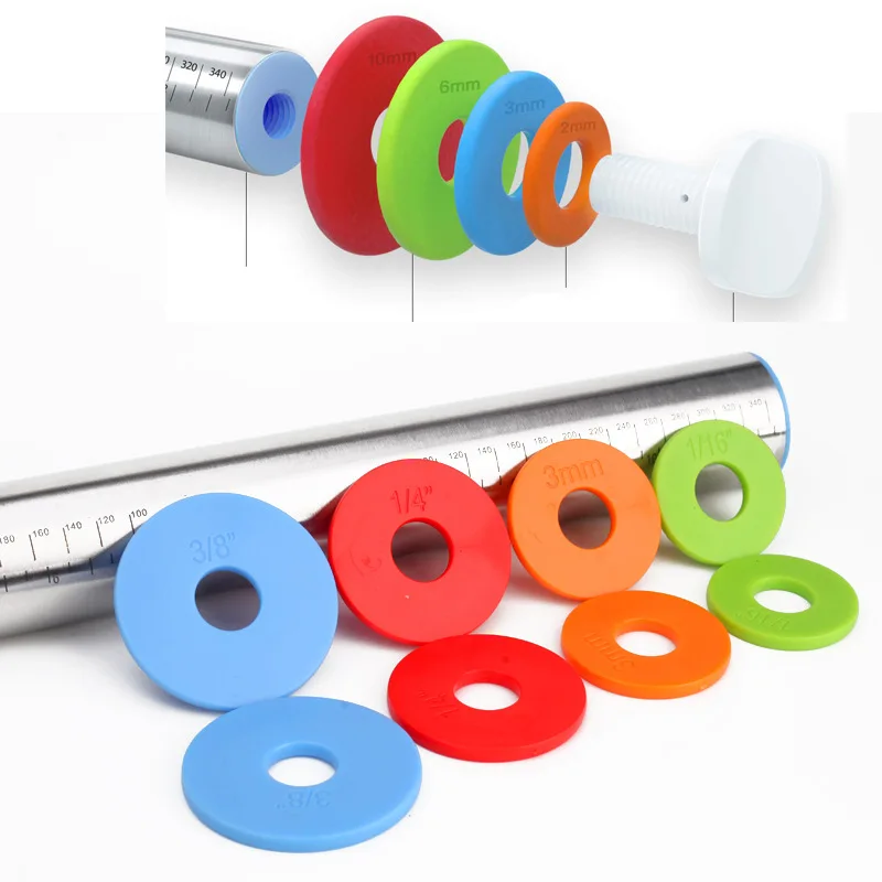 Kitchen Tool High Quality Stainless Steel Thickness Adjustable Rolling Pin
