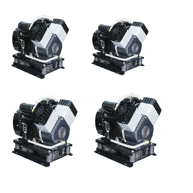 Low noise silent portable high pressure rubber ring reciprocating piston oilless air compressor head