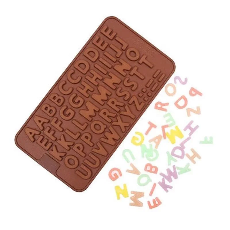 
Food Grade Non-stick Silicone Candy Mold Silicone English Letters Chocolate Alphabet Chocolate Mold 