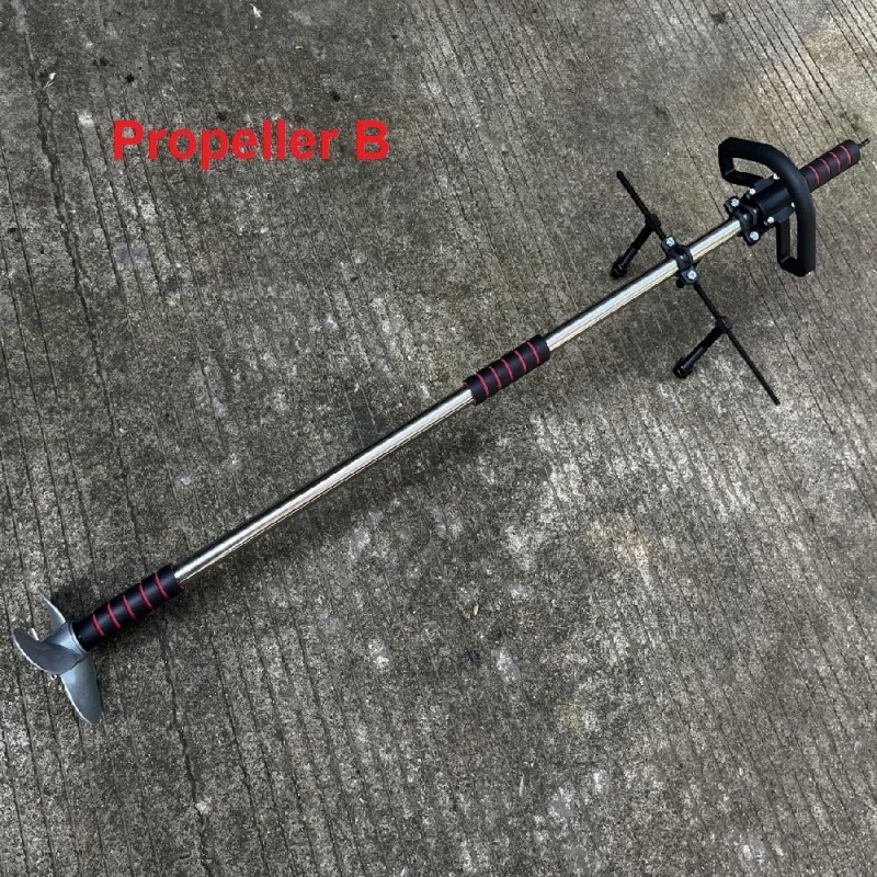 Propeller Handheld Thruster Outboard Motor Power Outboard Machine Aluminum Blade Kayak Charging Hang Machine to Upgrade