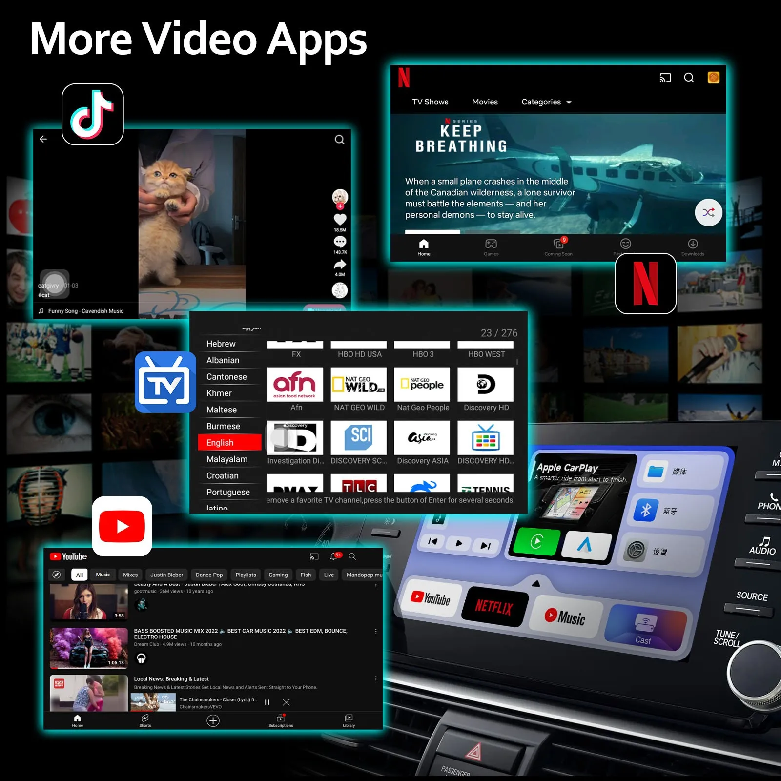 Android Auto Wireless Carplay Mini AI TV Box Original Car Upgrade For Netflix YouTube IPTV Universal Multimedia Adapter Car Play