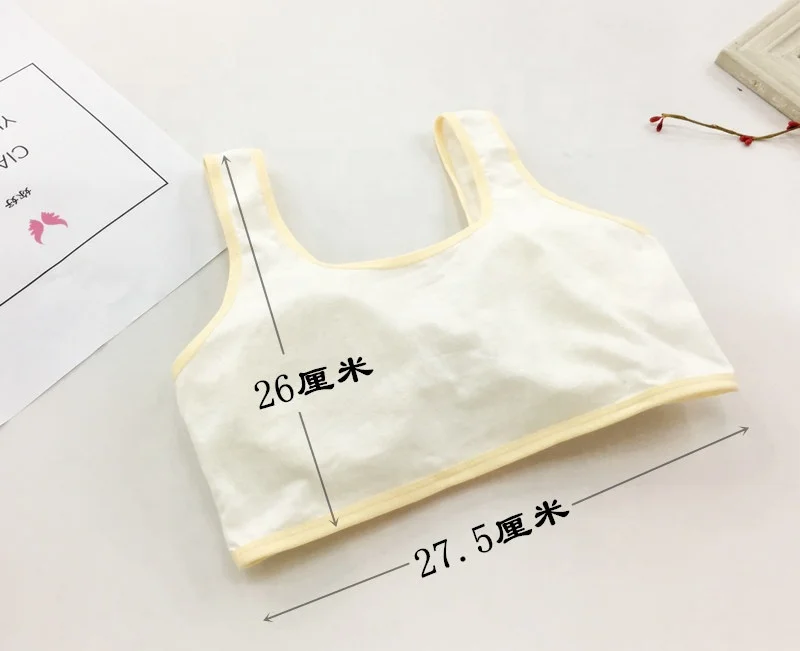 
New trendy cartoon free size comfortable seamless top vest student girls teens first bra 