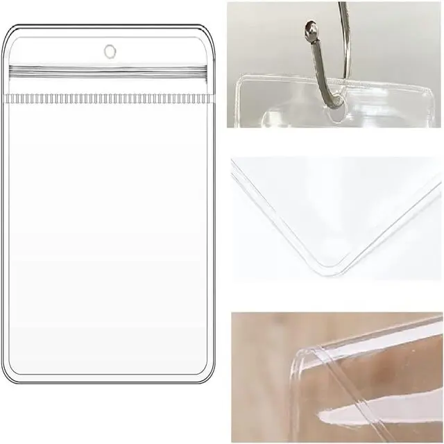 Custom PVC Frosted Zipper Bag Bag Cosmetic /clothing/swimwear/bikini Packaging Pouches with Handle with Logo Plastic Package