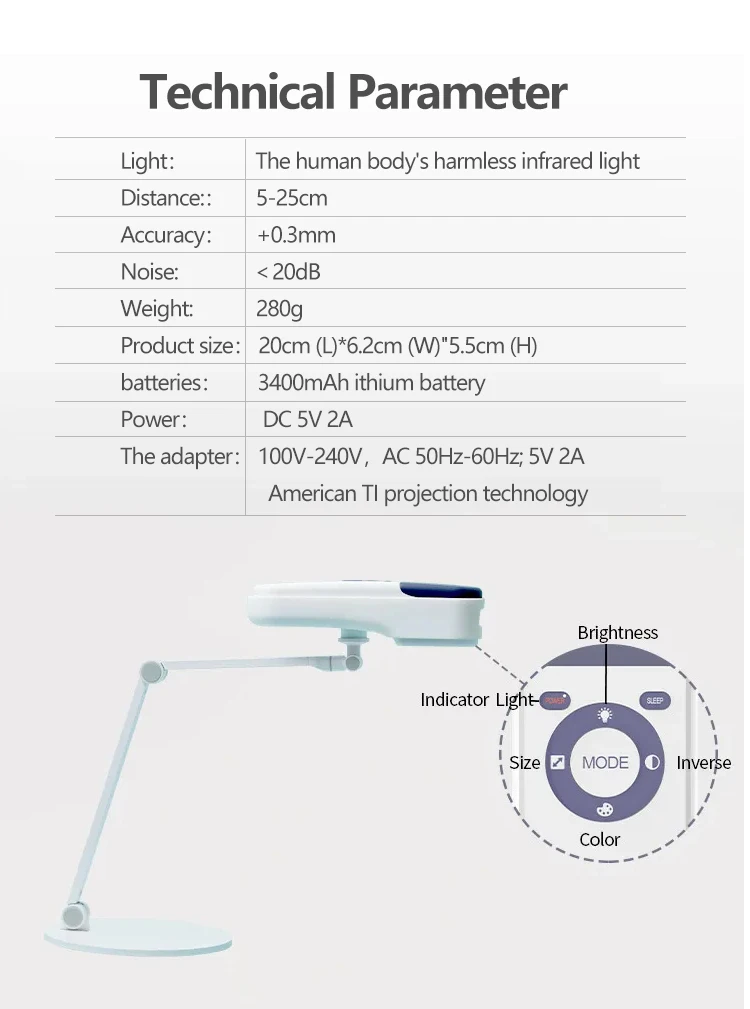 Newest Patient Vein display vein viewer medical portable hand hold vein illuminator infrared portable for finger Vascular