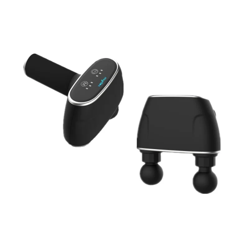 High-end Cordless double head massage gun Sport Electric Booster Impulse Percussion Deep Tissue Vibration Fascia gun Massage Gun