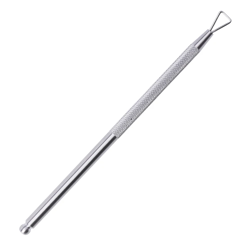 Highquality stainless Steel Triangle Cuticle Pusher and Scraper Nail Polish and Nail Art Remover Tool for Gel Nail Removal