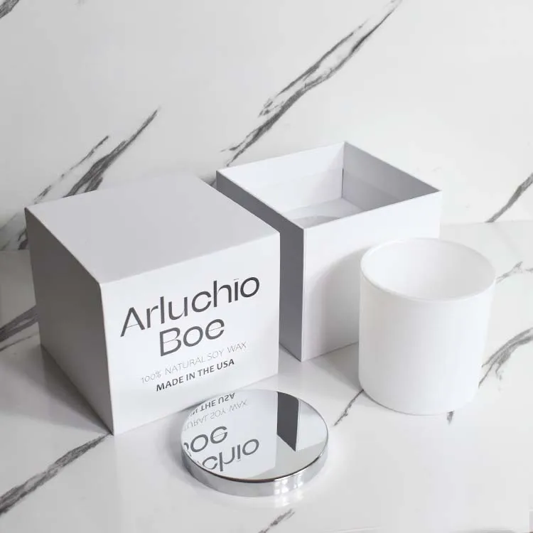 LZ Custom Printing cardboard paper mug box auto close bottom rigid Drawer drawing Packaging Paper Gift Packaging Candle box