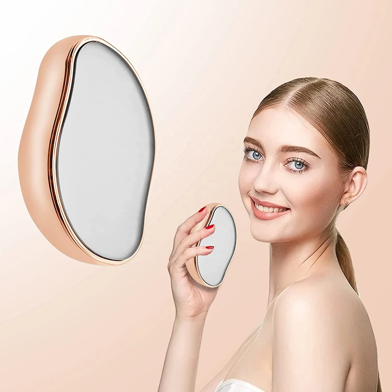 2023 crystal Painless Exfoliation Magic Hair Removal Tool for Arms Legs Back Glass Crystal Hair Eraser